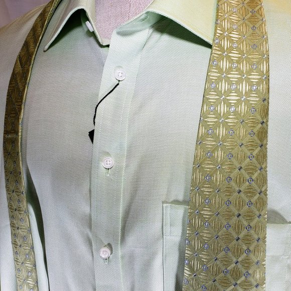 Lipson NuCare, NWT, 18 Neck, Apple Green, 100% Cotton - Picture 2 of 16